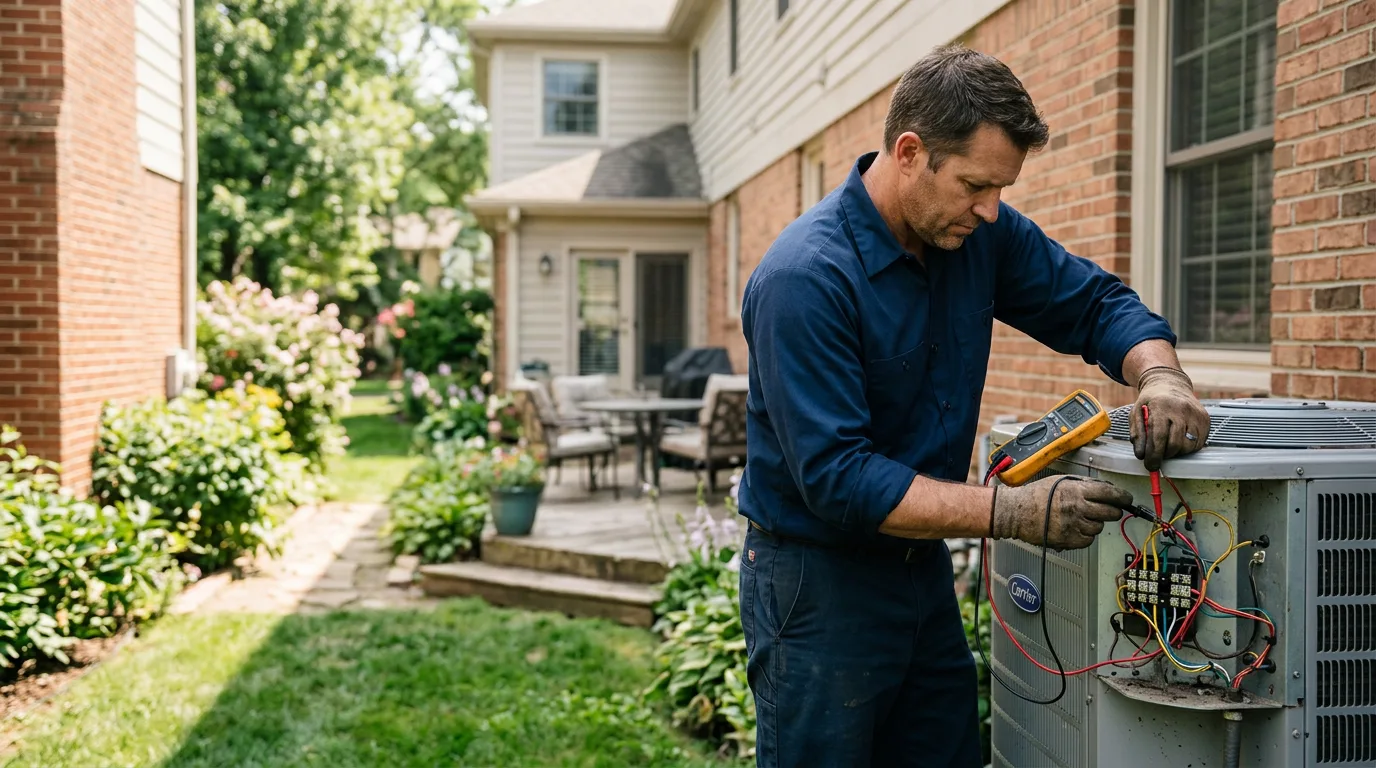 HVAC technician working near East Setauket, NY